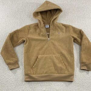 Champion boys Camel Zip-Up Sweater cozy warm. Medium (10/12).